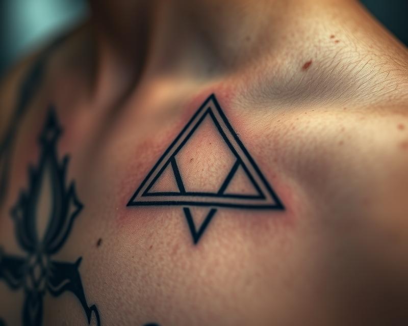 Tatuaże z podwójnymi trójkątami – symbolika i interpretacje